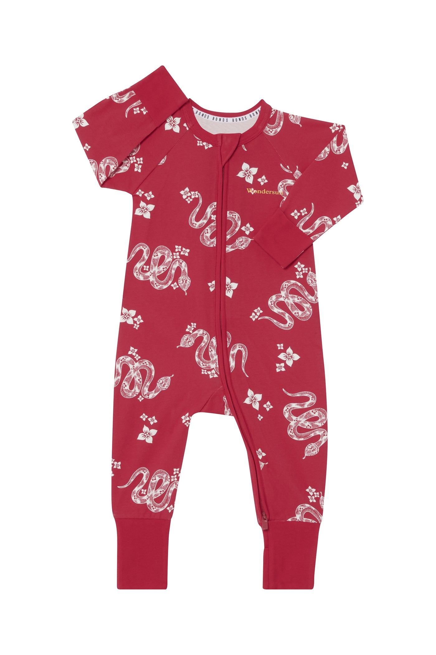 Bonds Zip Wondersuit - Year Of The Snake Red