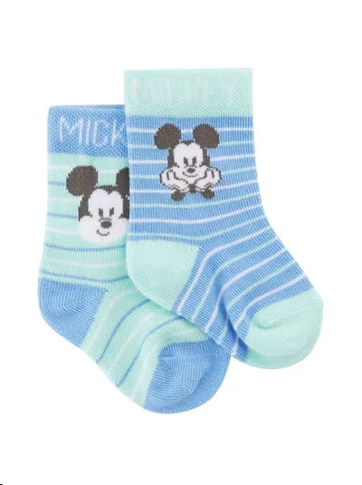 Rio Baby Disney 2 Pack Socks -  Mickey Mouse
