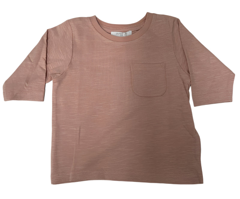 Purebaby Basic Long Sleeve Tee - Marmalade