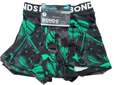 Bonds Men's Everyday Trunk 3 Pack- Grey/ Green