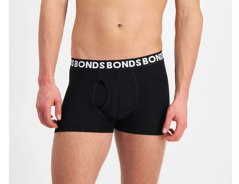 Bonds Men's Everyday Trunk 3 Pack- Grey/ Green