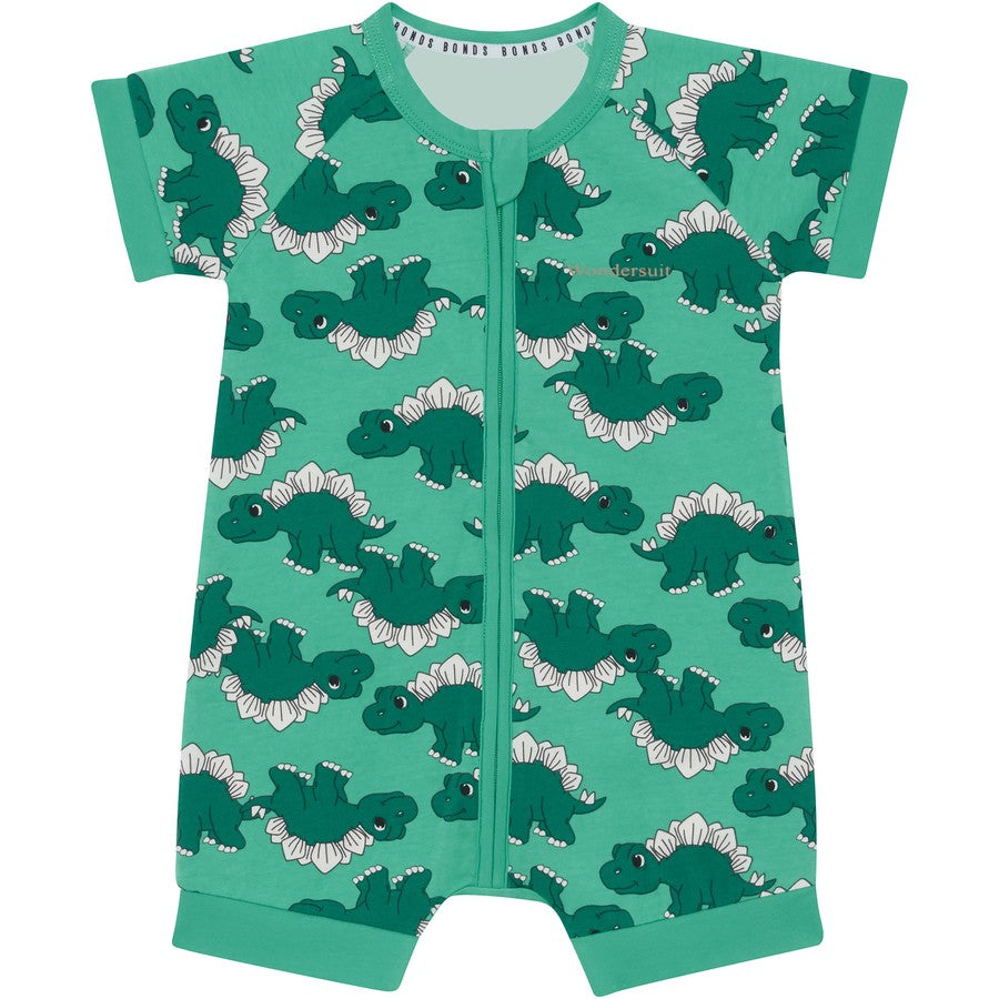 Bonds Zip Wondersuit Romper - Dino Green