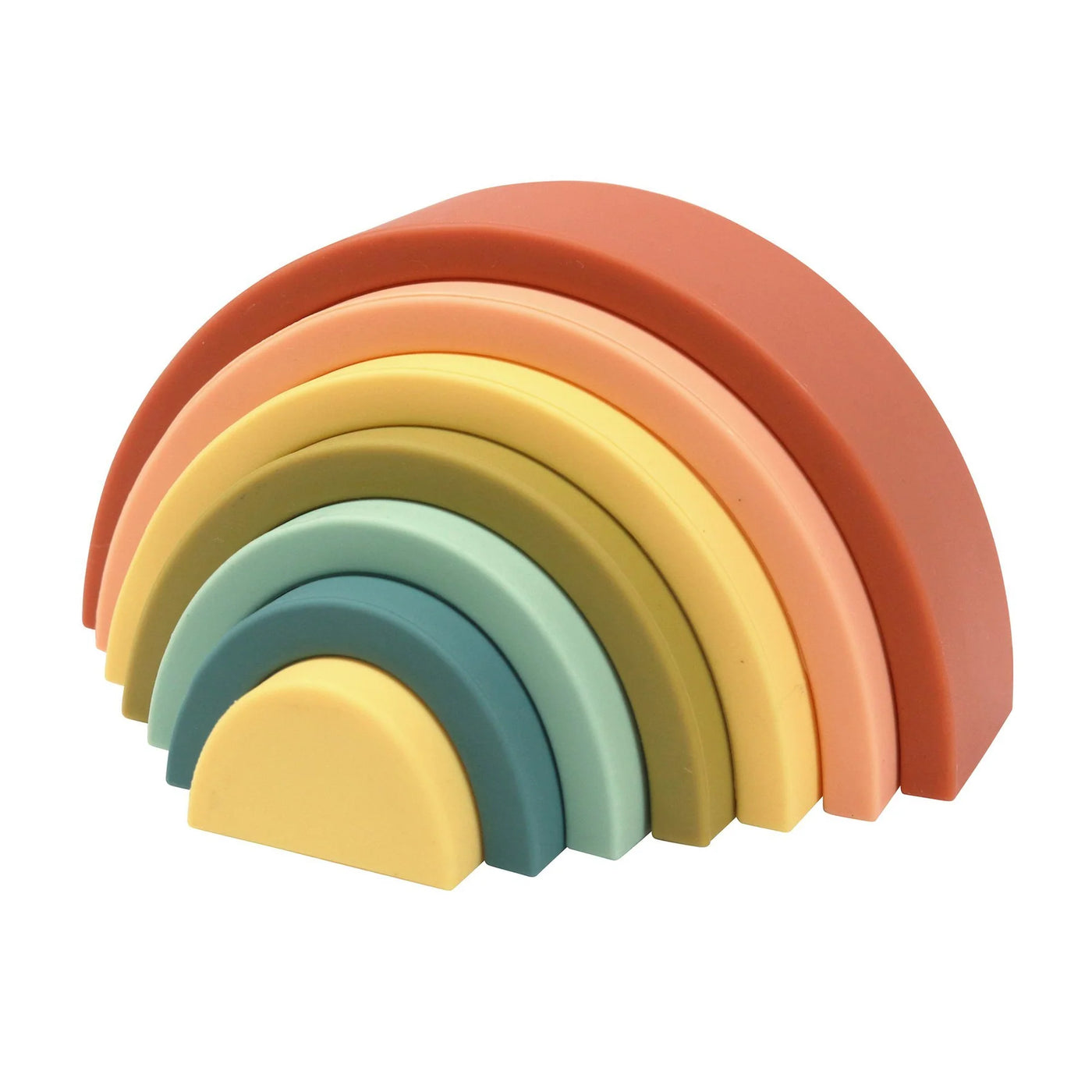 O.B Designs Silicone Rainbow Stacker - Cherry