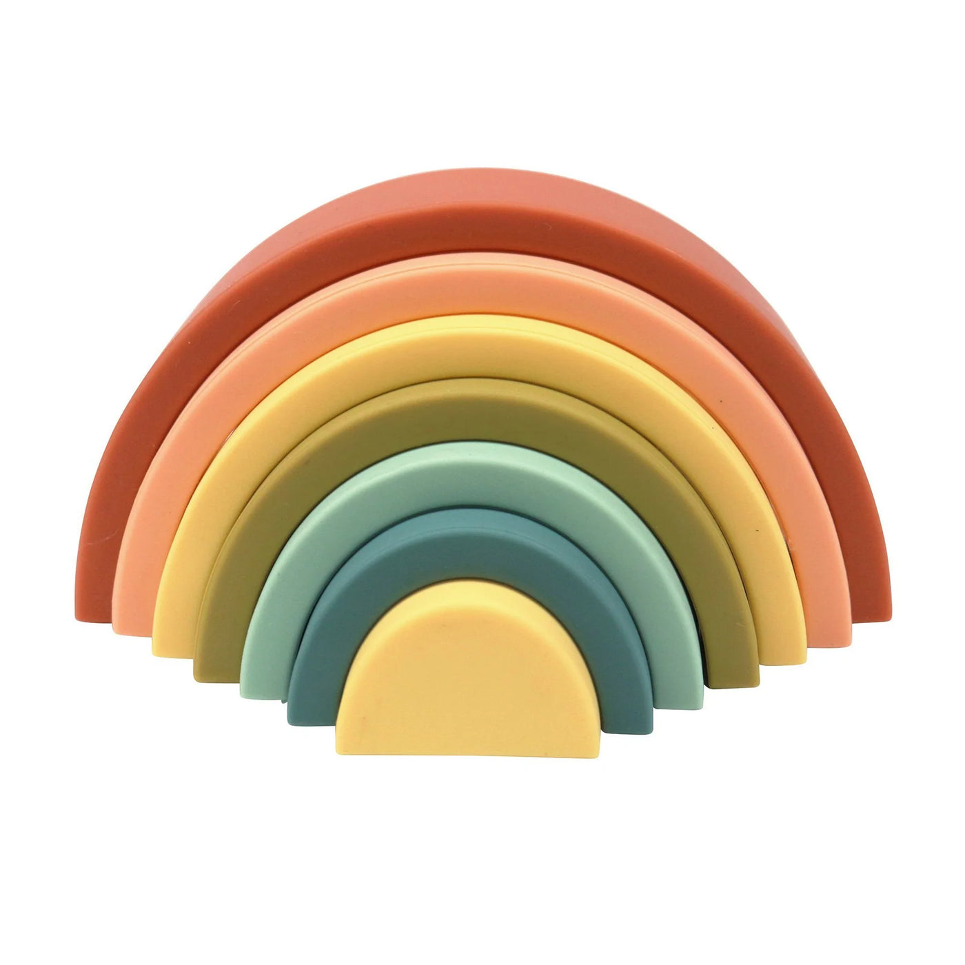 O.B Designs Silicone Rainbow Stacker - Cherry