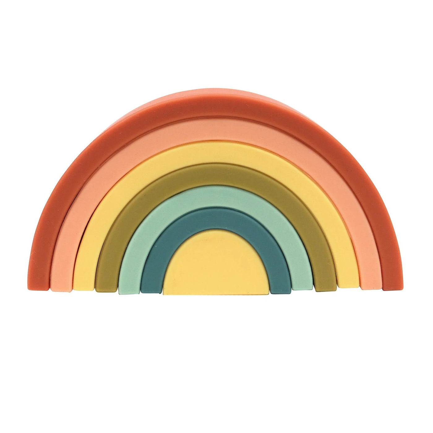 O.B Designs Silicone Rainbow Stacker - Cherry