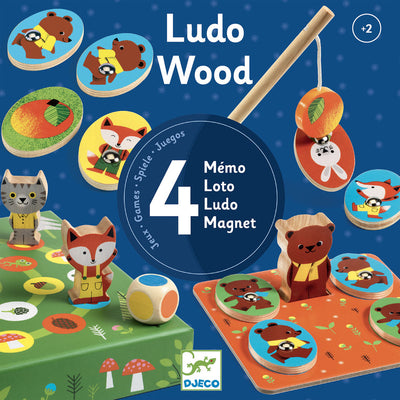 Djeco Ludo Woodland Animal 4 Game Set
