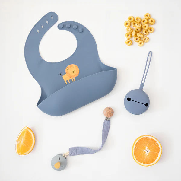 Playground Silicone Pacifier Case - Misty Blue