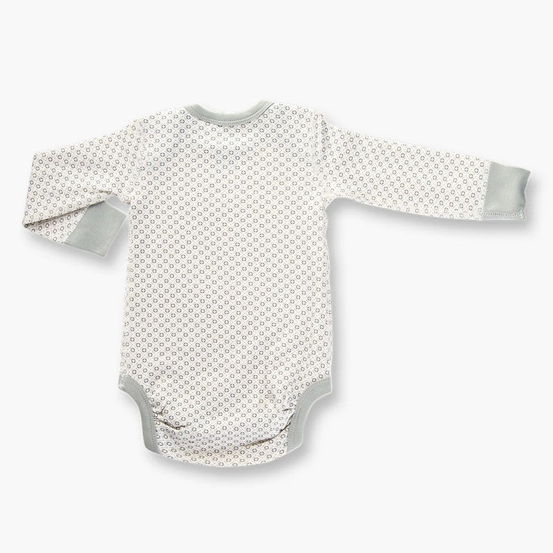 Sapling Child Organic Dove Grey Long Sleeve Bodysuit