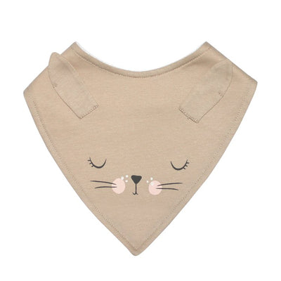 Mister Fly Dribble Bib - Bunny Face Tan