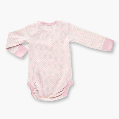 Sapling Child Organic Dusty Pink Long Sleeve Bodysuit