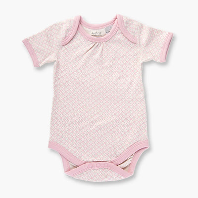 Sapling Child Organic Dusty Pink Short Sleeve Bodysuit