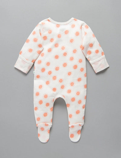 Little Green & Co Jersey Zip Onesie - Sunshine