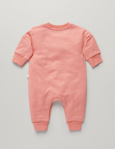 Little Green & Co Core Track Onesie - Peach