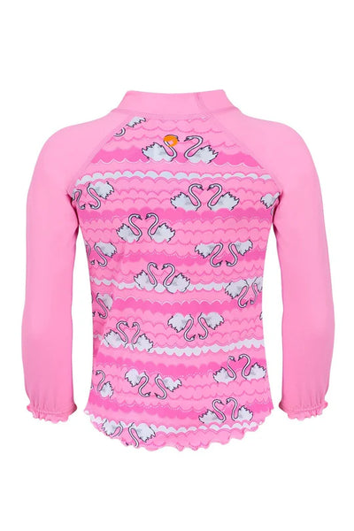 Sea Circus Swan Long Sleeve Suntop