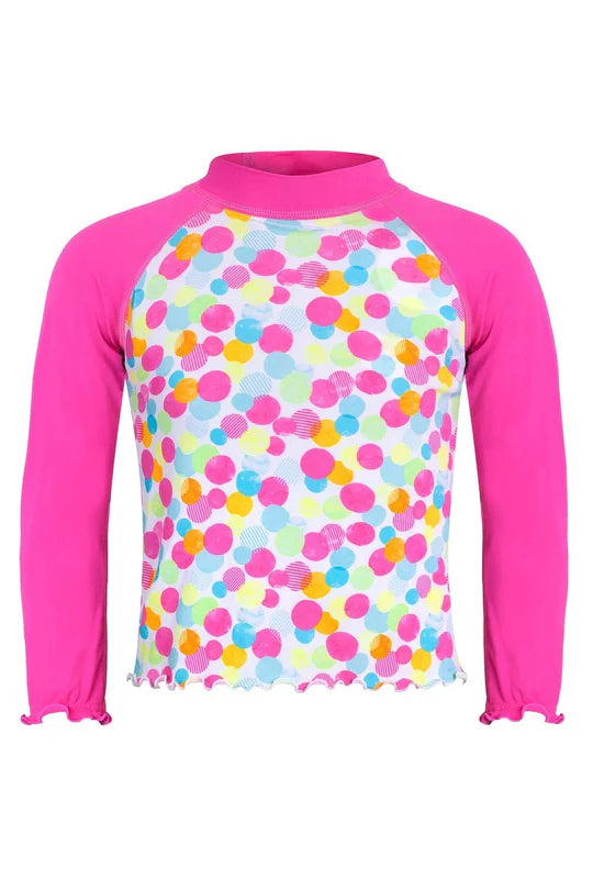 Sea Circus Confetti Long Sleeve Suntop