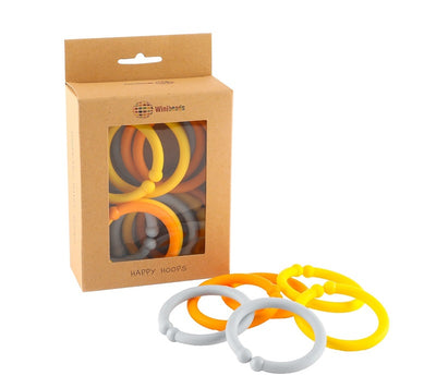Winibeads Blue/Orange/Yellow Happy Hoops 12 Pack