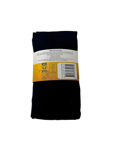 Rio Girls Cotton Rich School Tights 2 Pack - Black