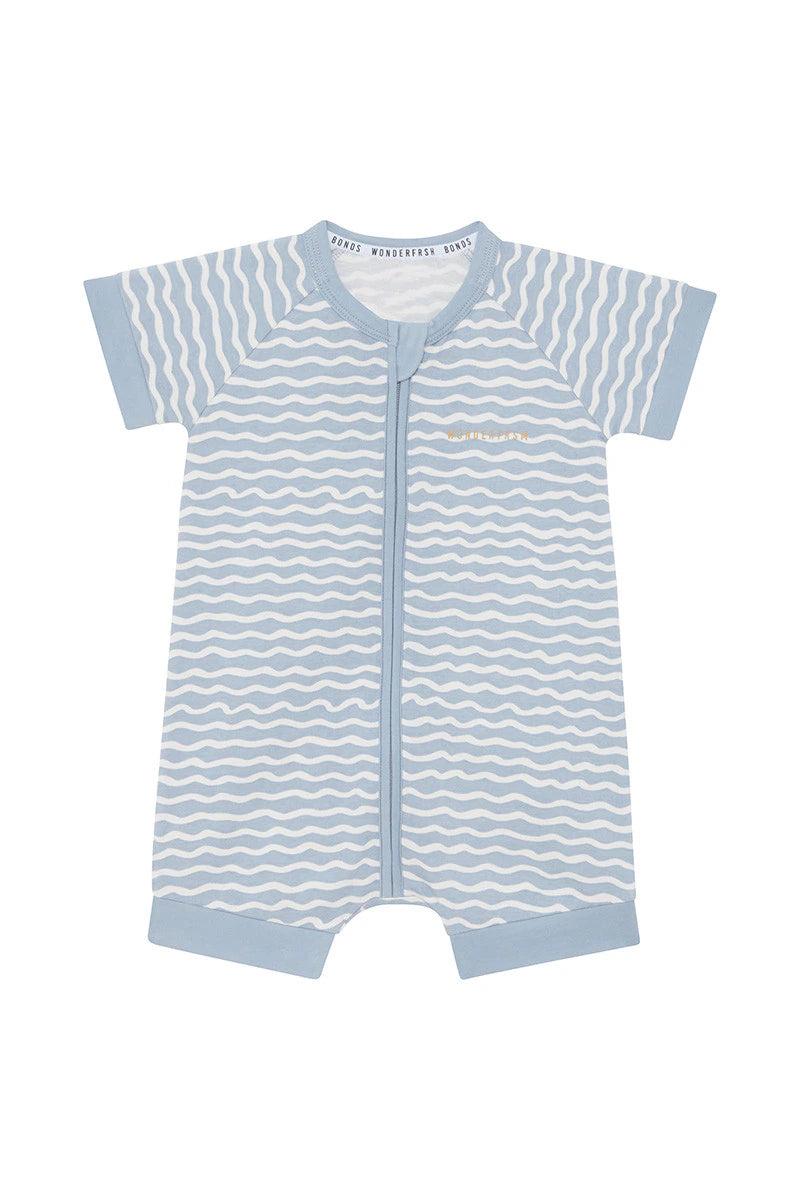 Bonds Wonderfresh Romper - Little Sleepy Squiggle Grey