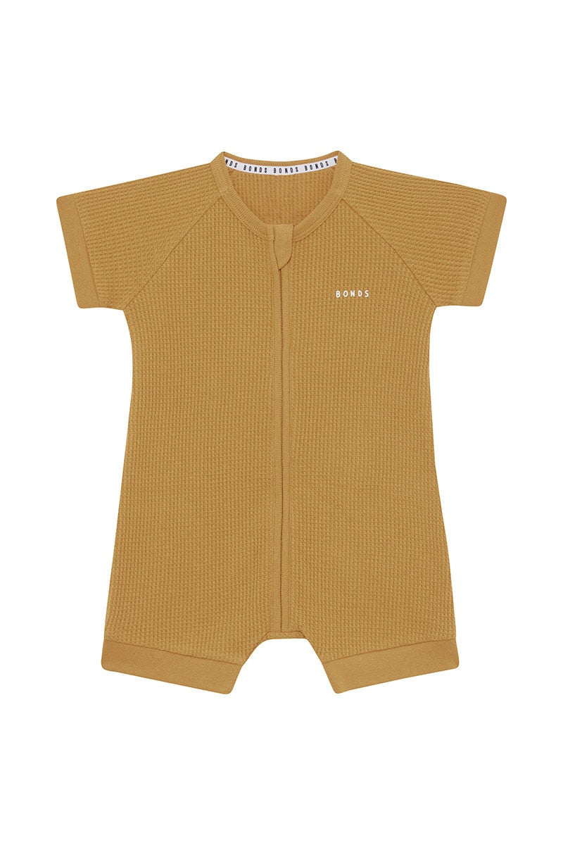 Bonds Waffle Romper - Sweet Caramel