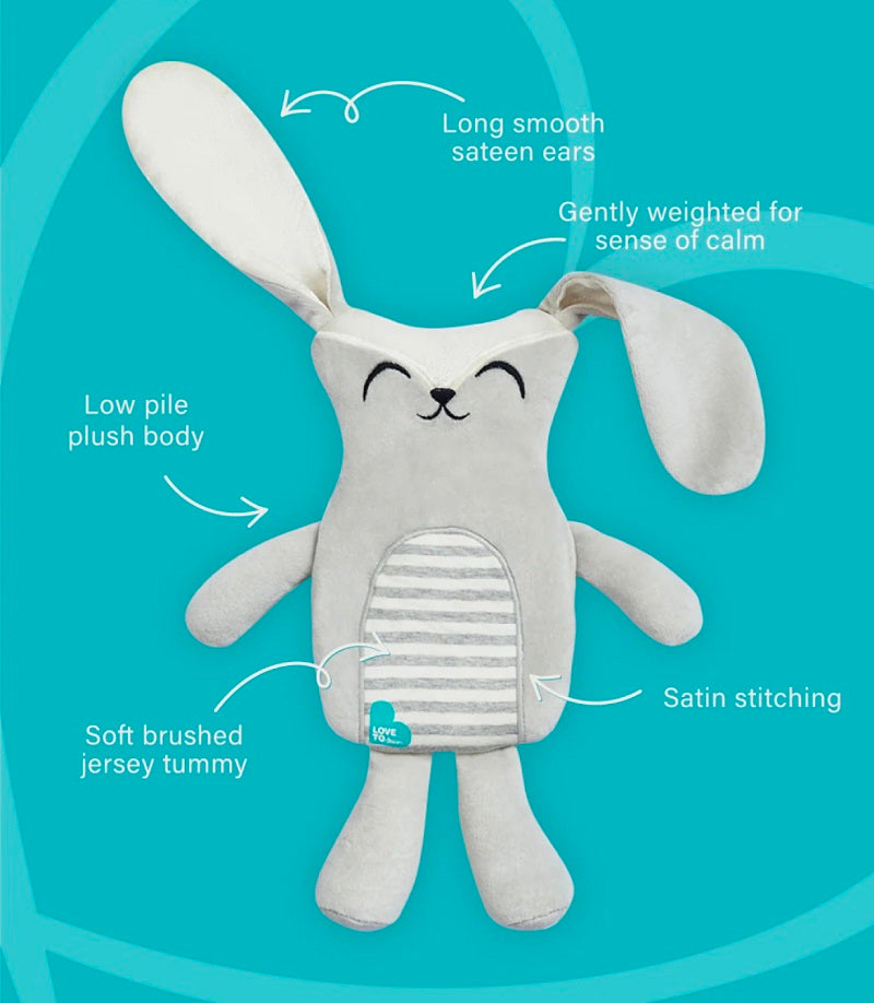 Love To Dream Self-Soothing Toy - Grey Stevie The Bunny™