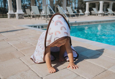 Copper Pearl Hooded Towel - Kona Multi Rainbow