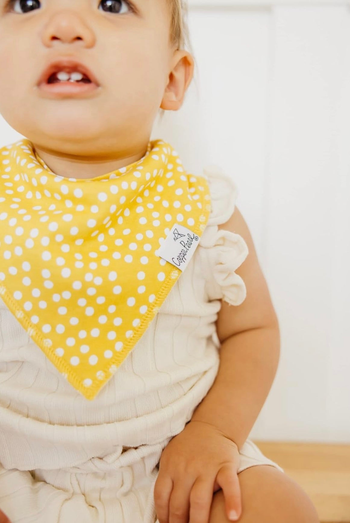 Copper Pearl Bandana Bib Set 4 Pack - Lemon