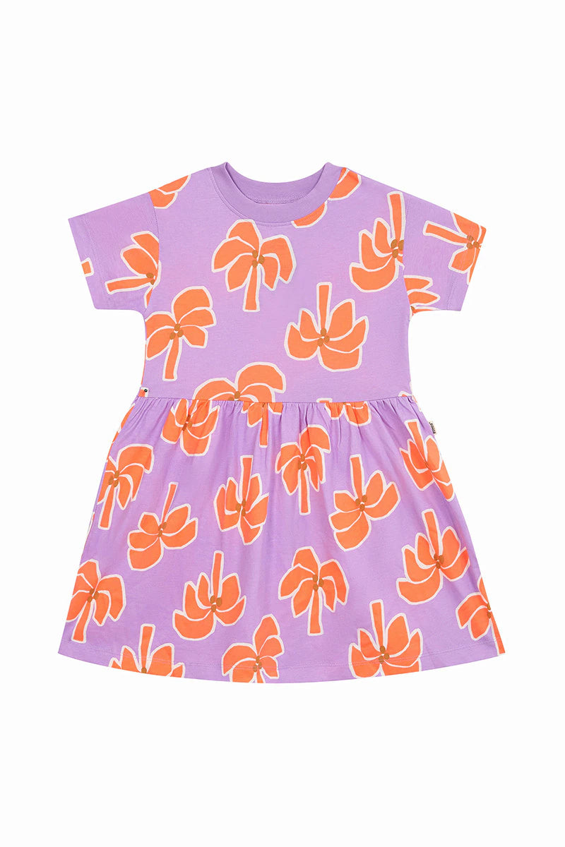 Bonds Girls Tee Dress - Breezy Palm Orange