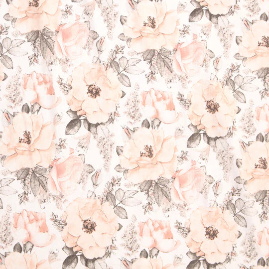 All 4 Ella Organic Jersey Cot Sheets - Soft Floral