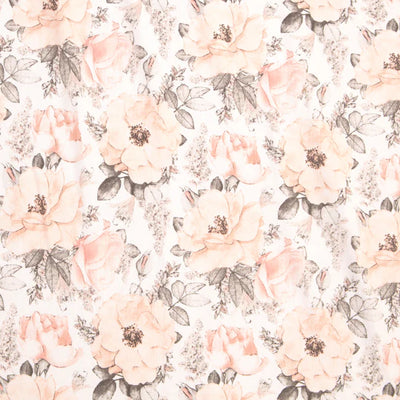 All 4 Ella Organic Jersey Cot Sheets - Soft Floral
