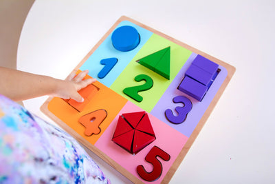 Kiddie Connect Fractions With Numbers Puzzle