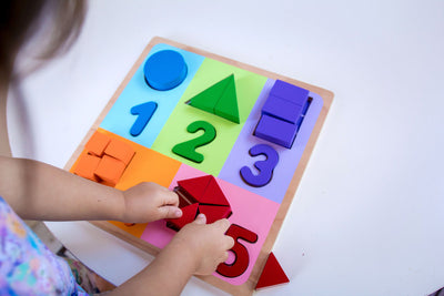 Kiddie Connect Fractions With Numbers Puzzle