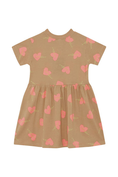 Bonds Next Gen Short Sleeve Tee Dress - Love Bonds Pale Almond