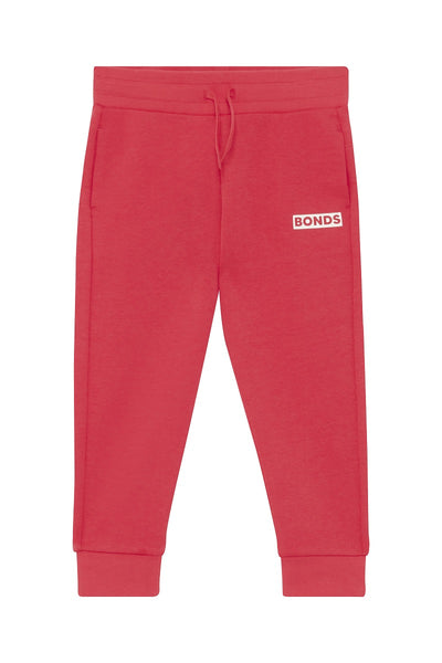 Bonds Kids Tech Sweats Trackie - Strong Blush