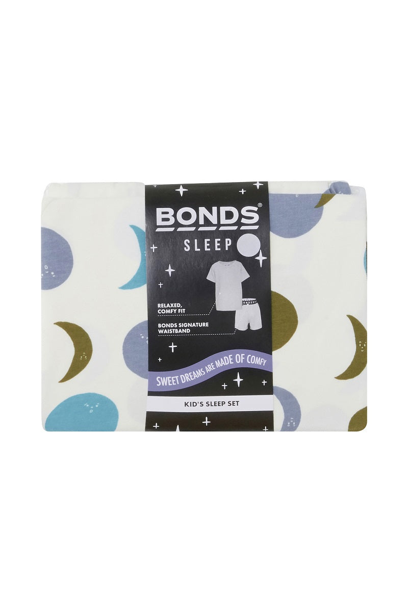 Bonds Kids Tee Sleep Set - Aqua Luna Glow