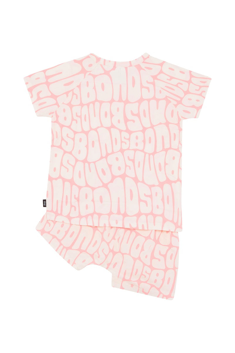 Bonds Kids Tee Sleep Set - Abundant Bonds Pink