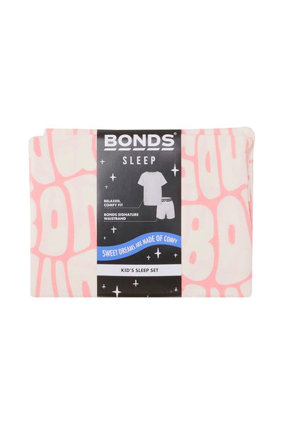 Bonds Kids Tee Sleep Set - Abundant Bonds Pink