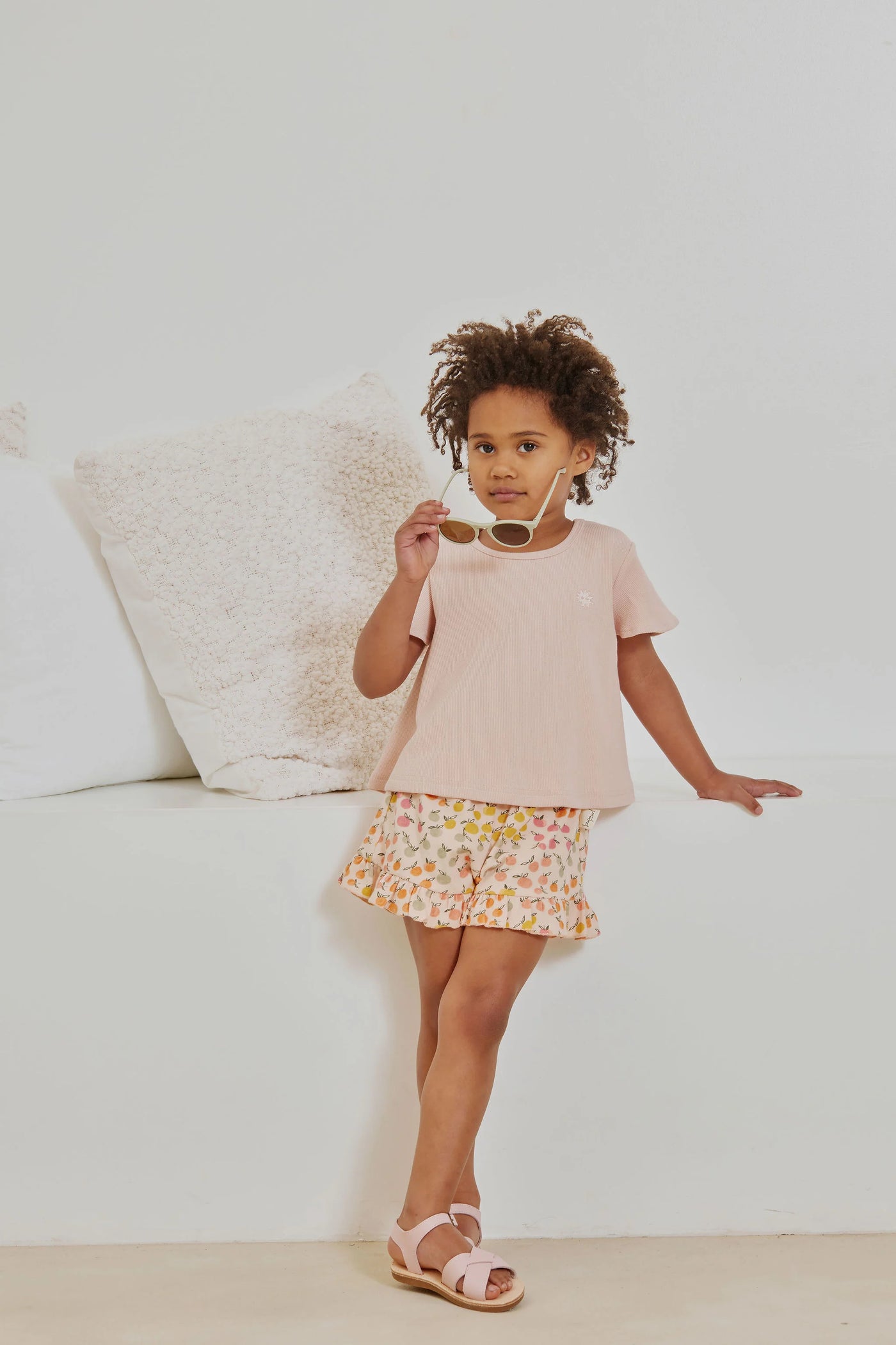 Kapow Kids Citrus Frill Shorts