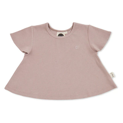 Kapow Kids Taupe Rib Flutter T-Shirt