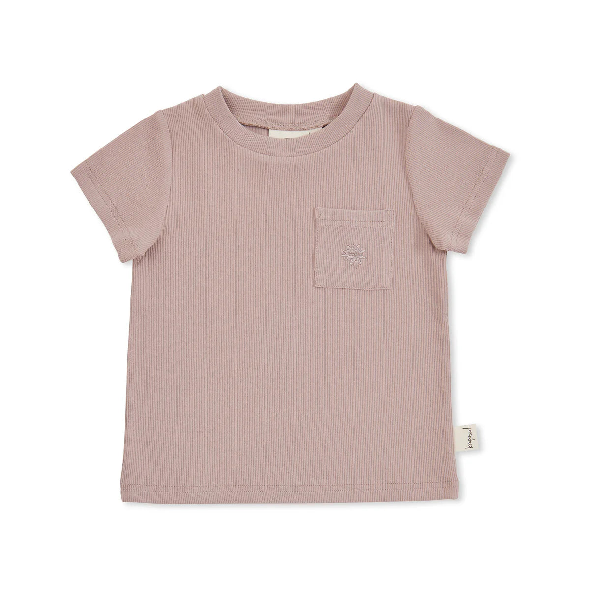 Kapow Kids Taupe Rib T-Shirt