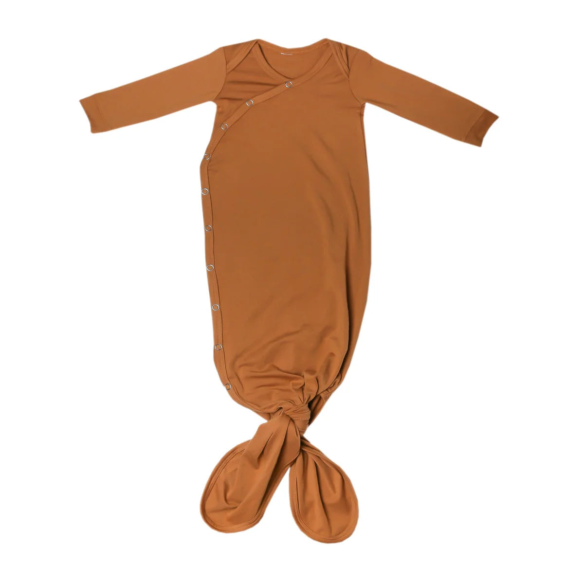 Copper Pearl Knotted Gown - Camel