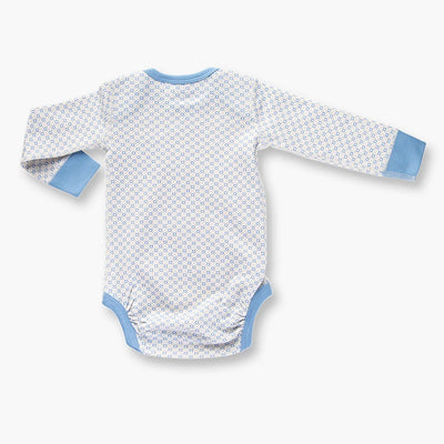 Sapling Child Organic Little Boy Blue Long Sleeve Bodysuit