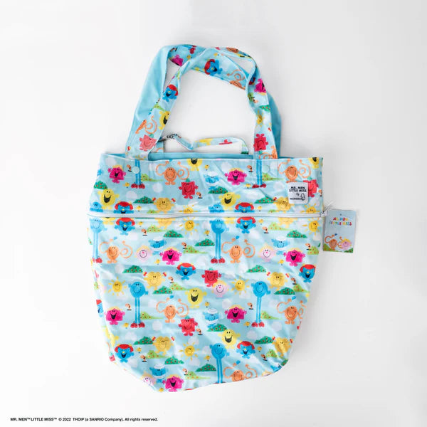 Monarch Waterproof Reversible Tote bag Mr Men Little Miss - Playing With Crayons