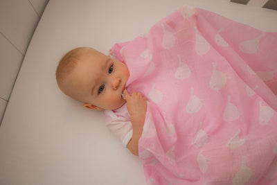 Emotion & Kids Pink Bird Muslin Wrap