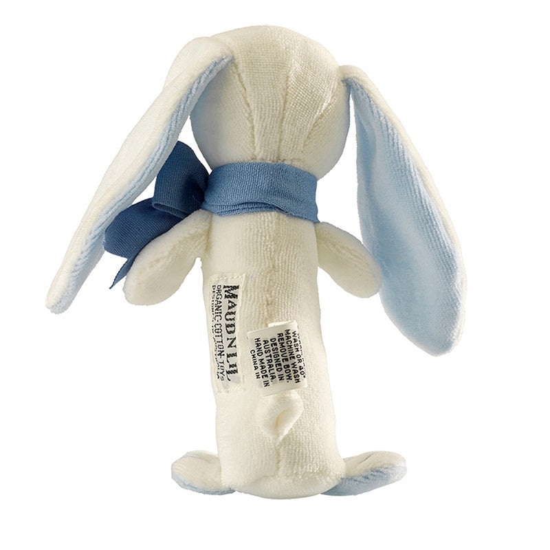 Maud n Lil Organic Oscar Blue Bunny Stick Rattle