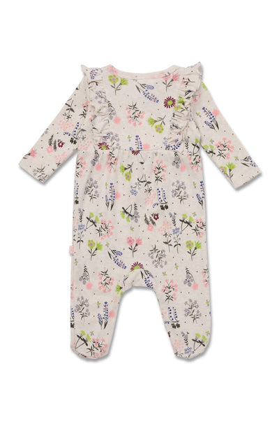 Marquise Girls Floral Ruffled Growsuit - Floral