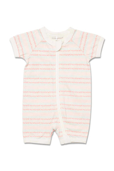 Marquise Bubble Spot Zip Romper - Print