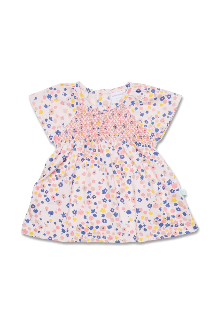 Marquise Daisy Chain Smocked Floral Dress - Print