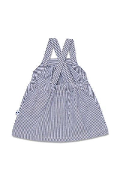 Marquise Mediterranean Dreaming Striped Pinafore - Navy Stripe