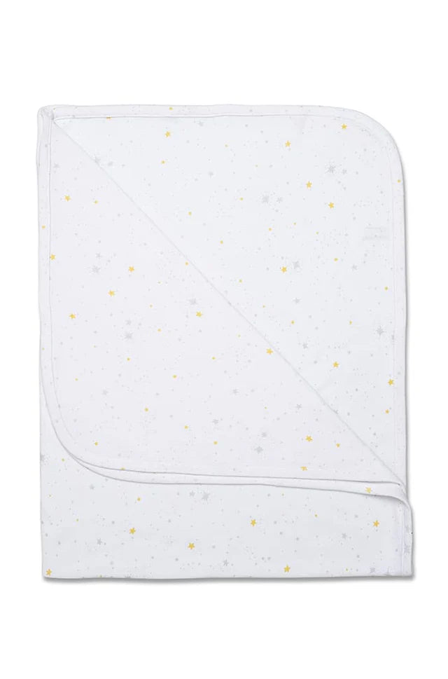 Marquise Newborn Essentials Wrap - Grey/Yellow Star Print