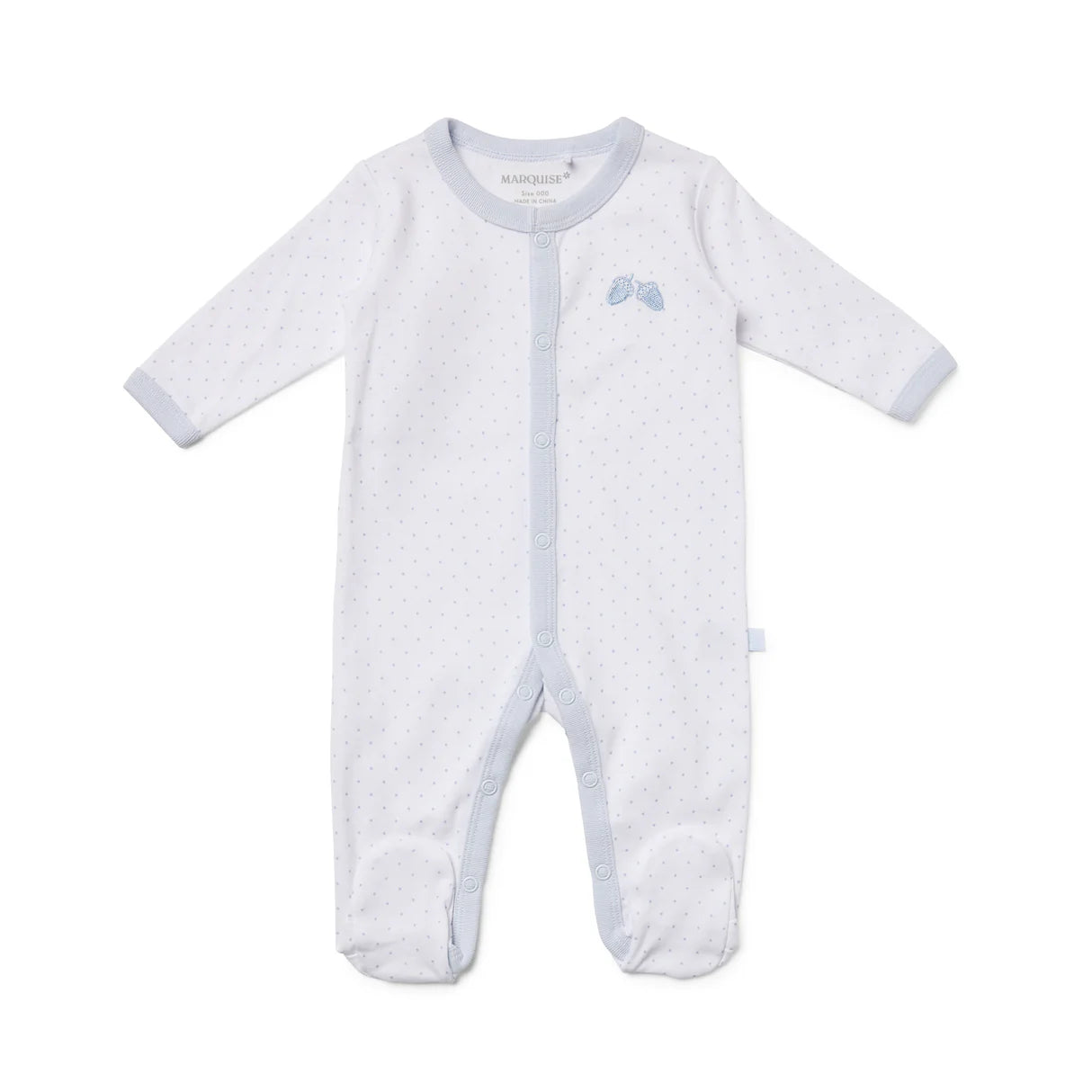 Marquise Acorn Studsuit and Bodyspencer 2 Piece Set - Small Blue Spot Yardage/Soft blue